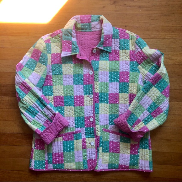 Jackets & Blazers - Reversible quilt chore coat